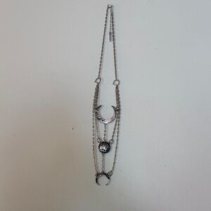 Lunar Charm Triple Layer Necklace